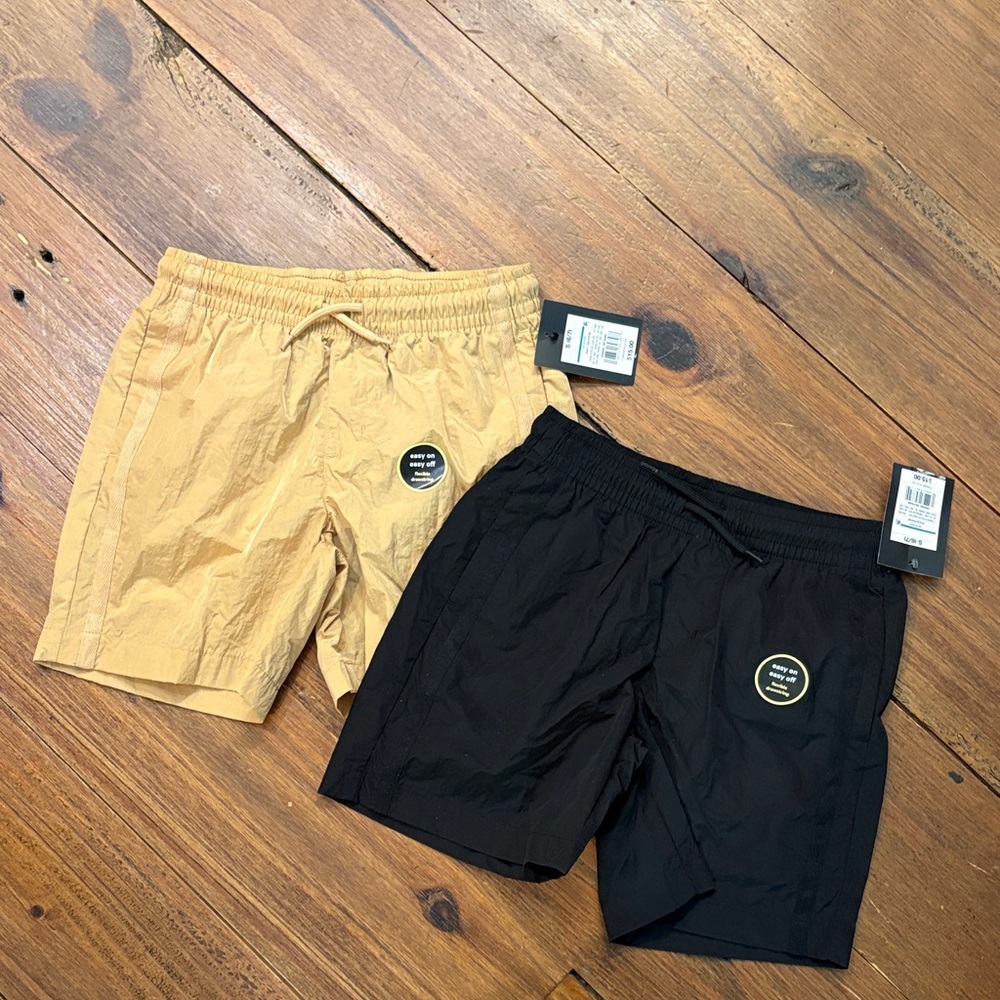 Art Class Boys Athletic Shorts in Black and Tan